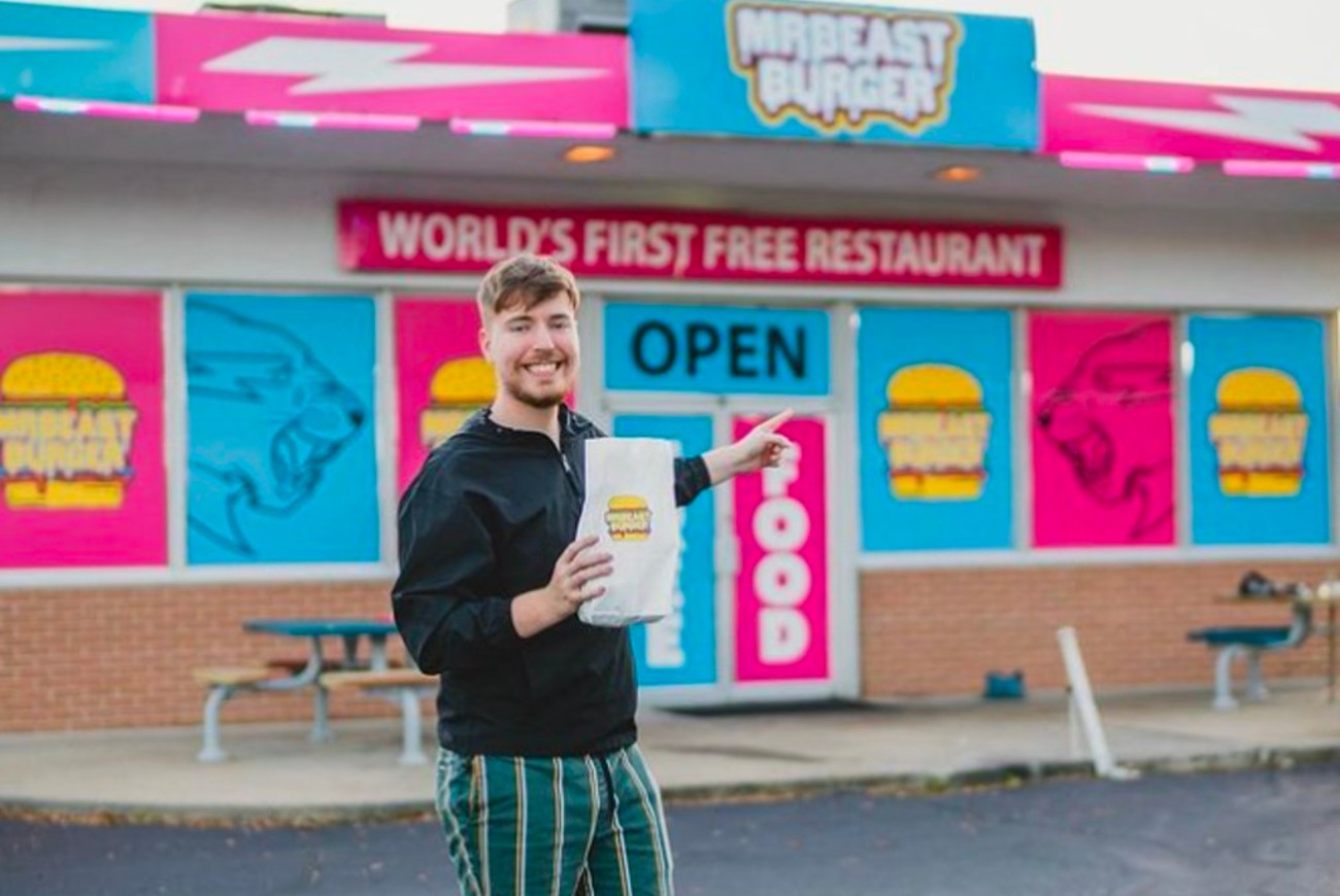 MrBeast Burger's first physical location broke the one-day record for the  most burgers sold by a single store - Tubefilter