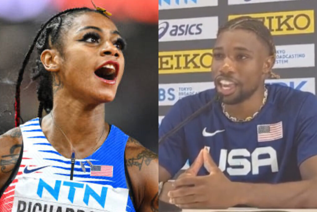 Sha'Carri Richardson Says She's 'Standing With' Noah Lyles After His Comments About NBA Players Calling Themselves World Champions