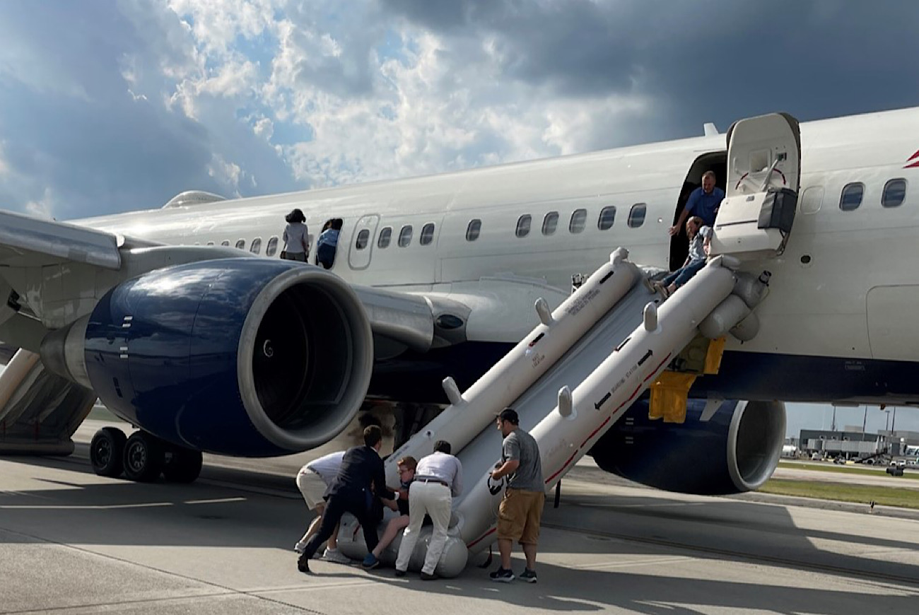 Shocking Video Shows Passengers Evacuating Delta Flight After Tires Burst Into Flames Upon Landing In Atlanta