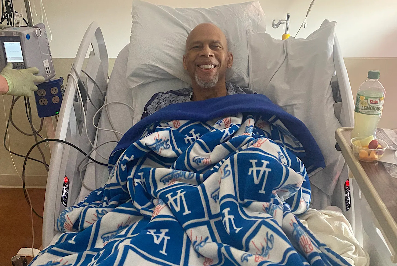 NBA Legend Kareem Abdul-Jabbar Updates Fans After Falling & Breaking Hip At Concert, Jokes ‘Humpty Kareem Had A Great Fall’