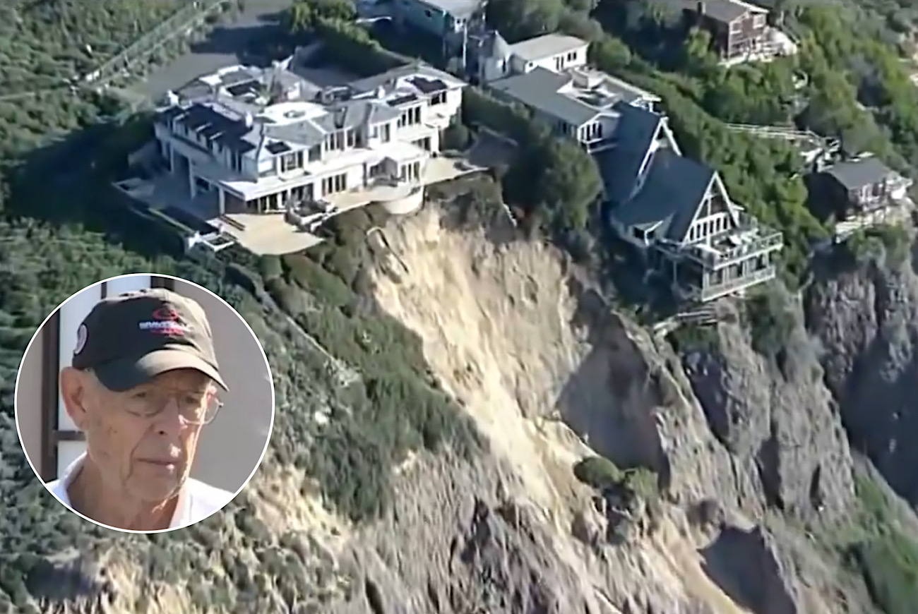 California Doctor Refuses To Vacate $16M Cliffside Mansion Despite Severe Warnings Of A Landslide Sending The Home Into The Ocean