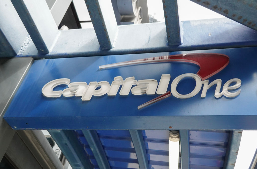 Capital One bank sign