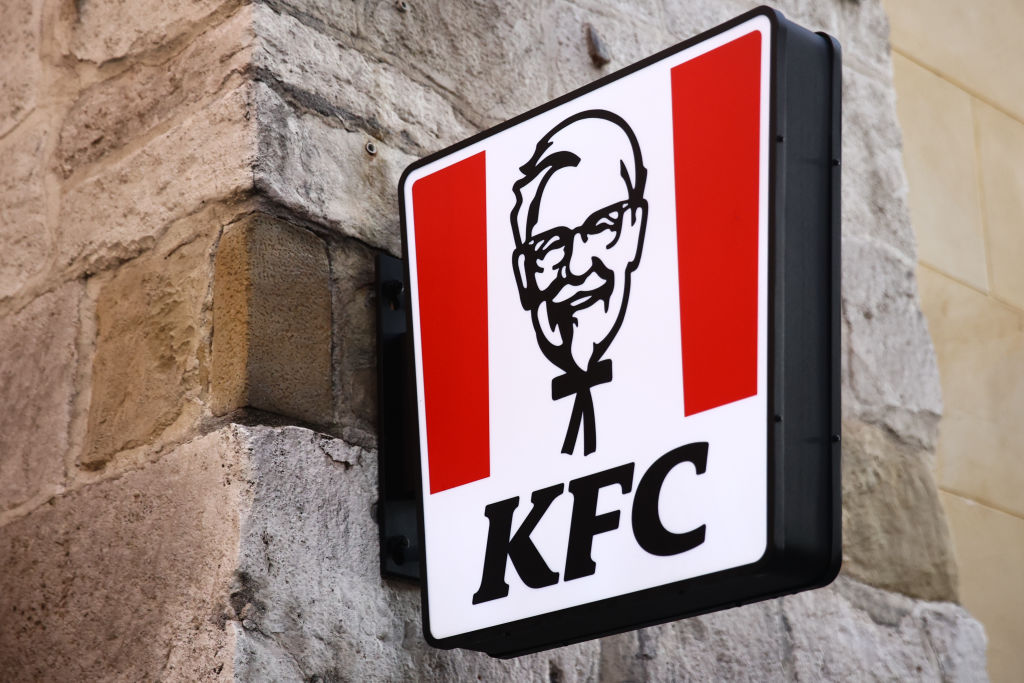 KFC sign in Europe