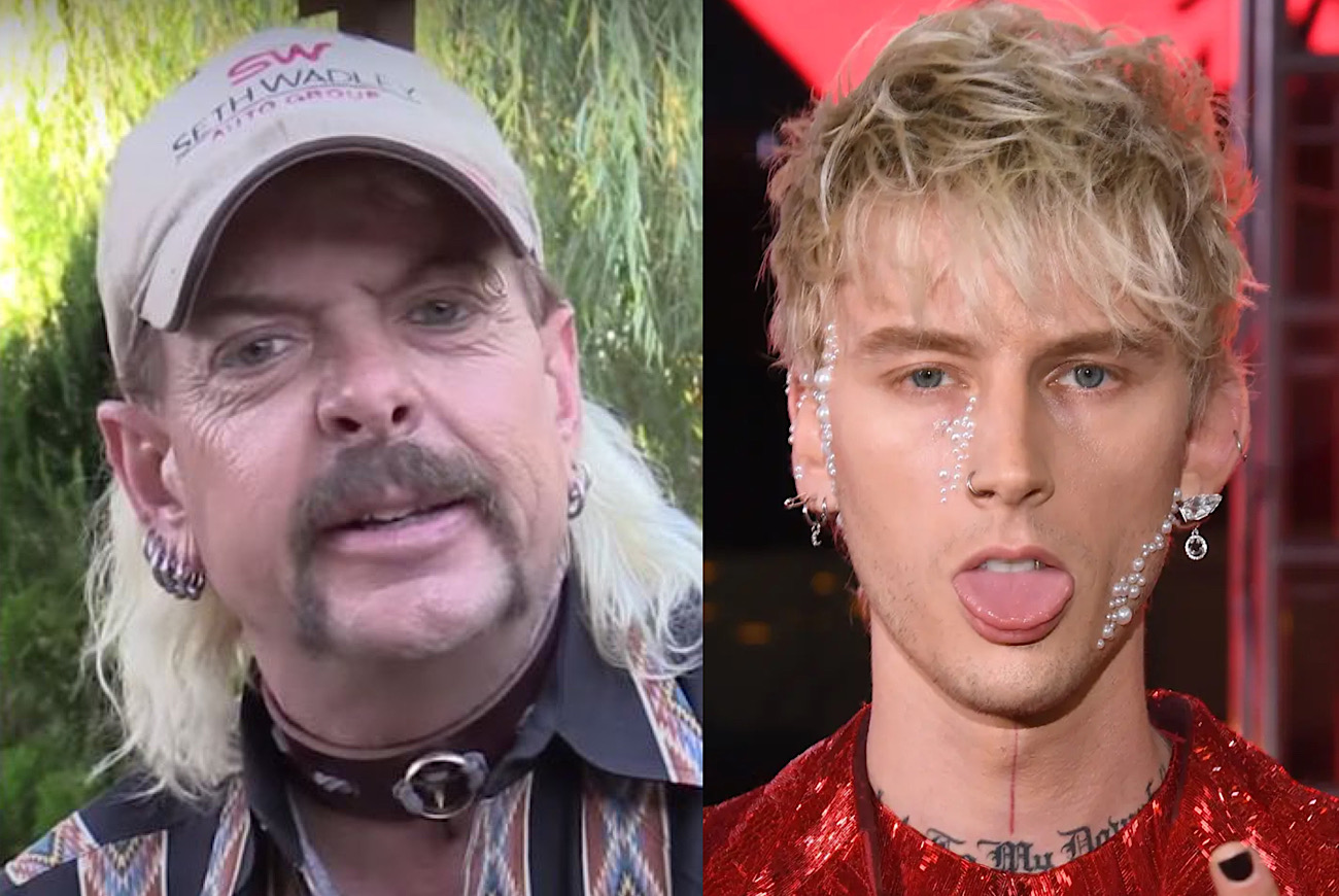 Tiger King Joe Exotic Salivates Over Machine Gun Kelly (MGK) And His New Blackout Tattoo