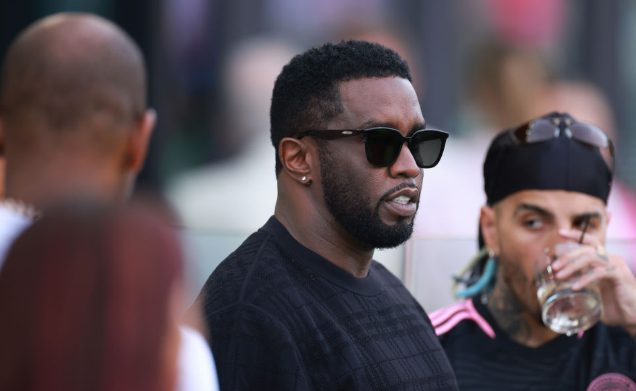 Diddy at a soccer game in Miami