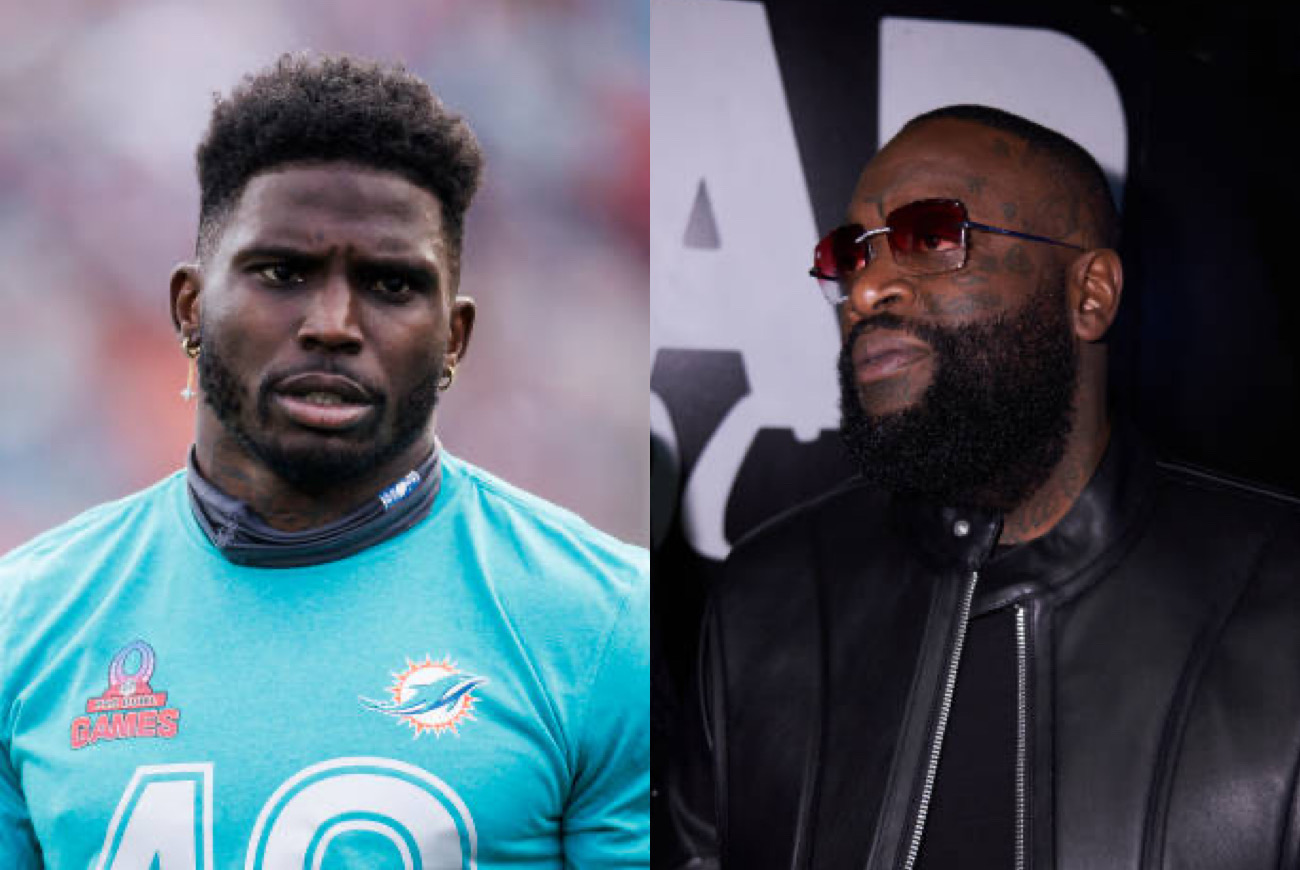 Miami Dolphins wide receiver, Tyreek Hill didn't appreciate Rick Ross posting his burning house all over social media. 