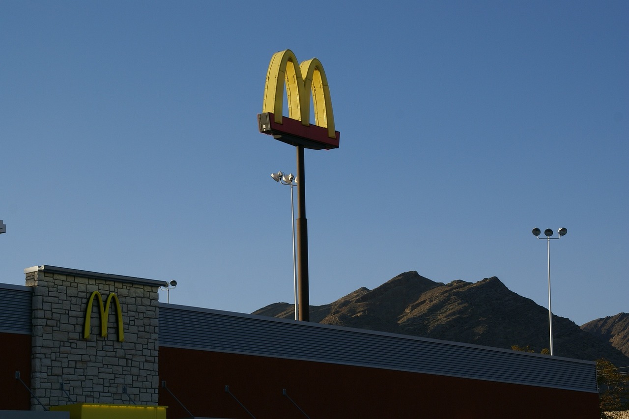 mcdonalds sign on display