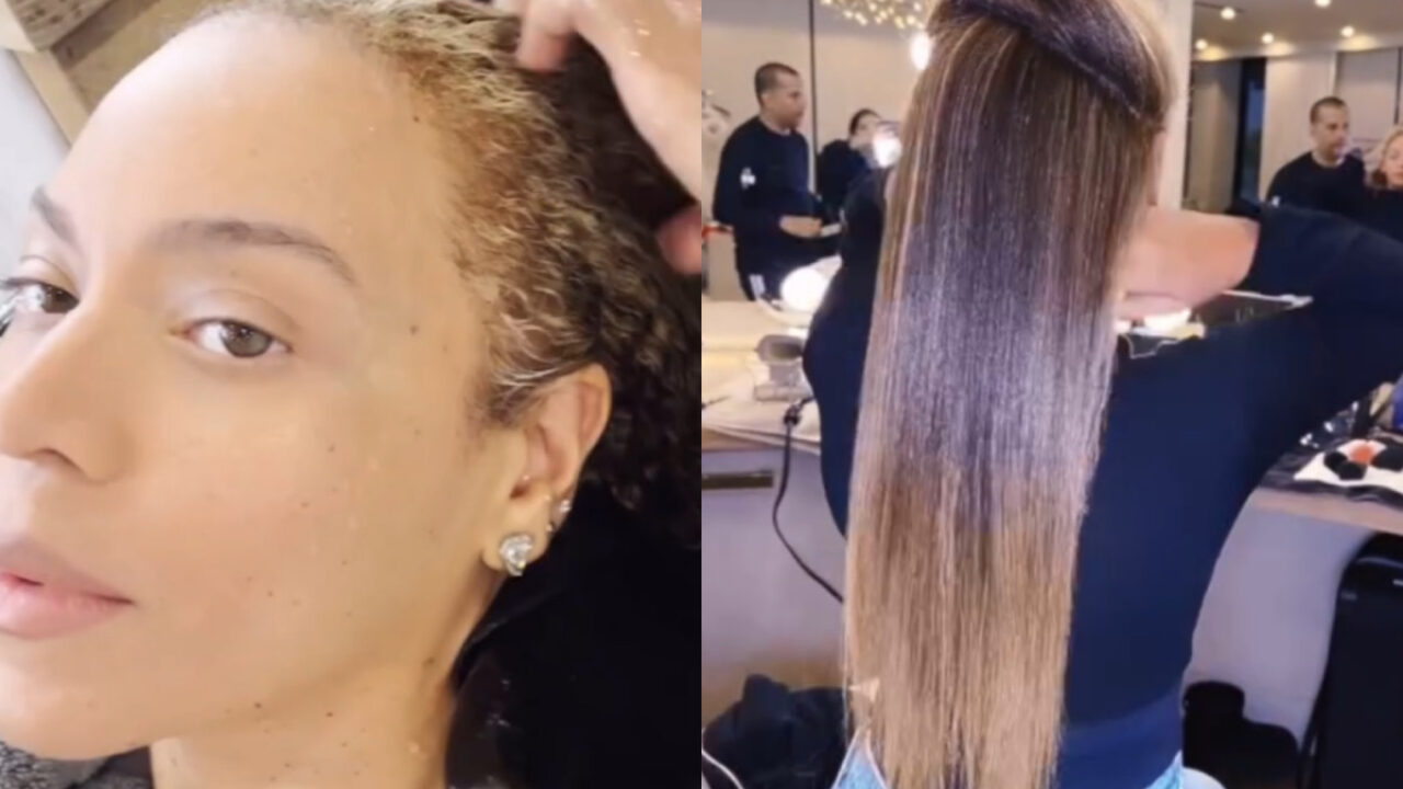 Play With Somebody Else! Beyonce Shows Off Her Healthy Natural Hair And  Inches While Using Her Cécred Products! • Hollywood Unlocked