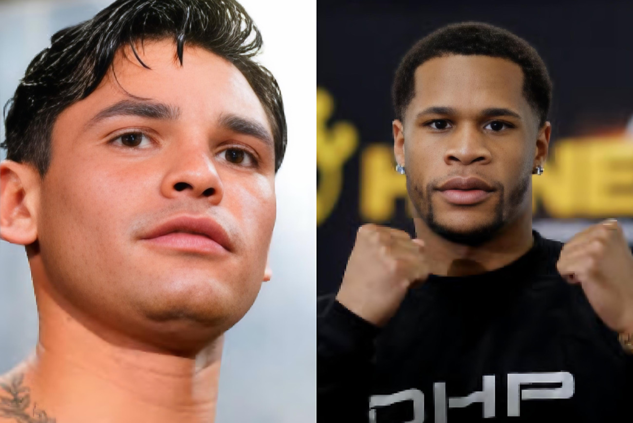 Ryan Garcia and Devin Haney met up for their face-off at the Empire State Building and things got out of hand