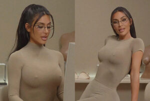 Kim Kardashian’s Used Her Own Breasts As Prototype For SKIMS Nipple Push-Up Bra