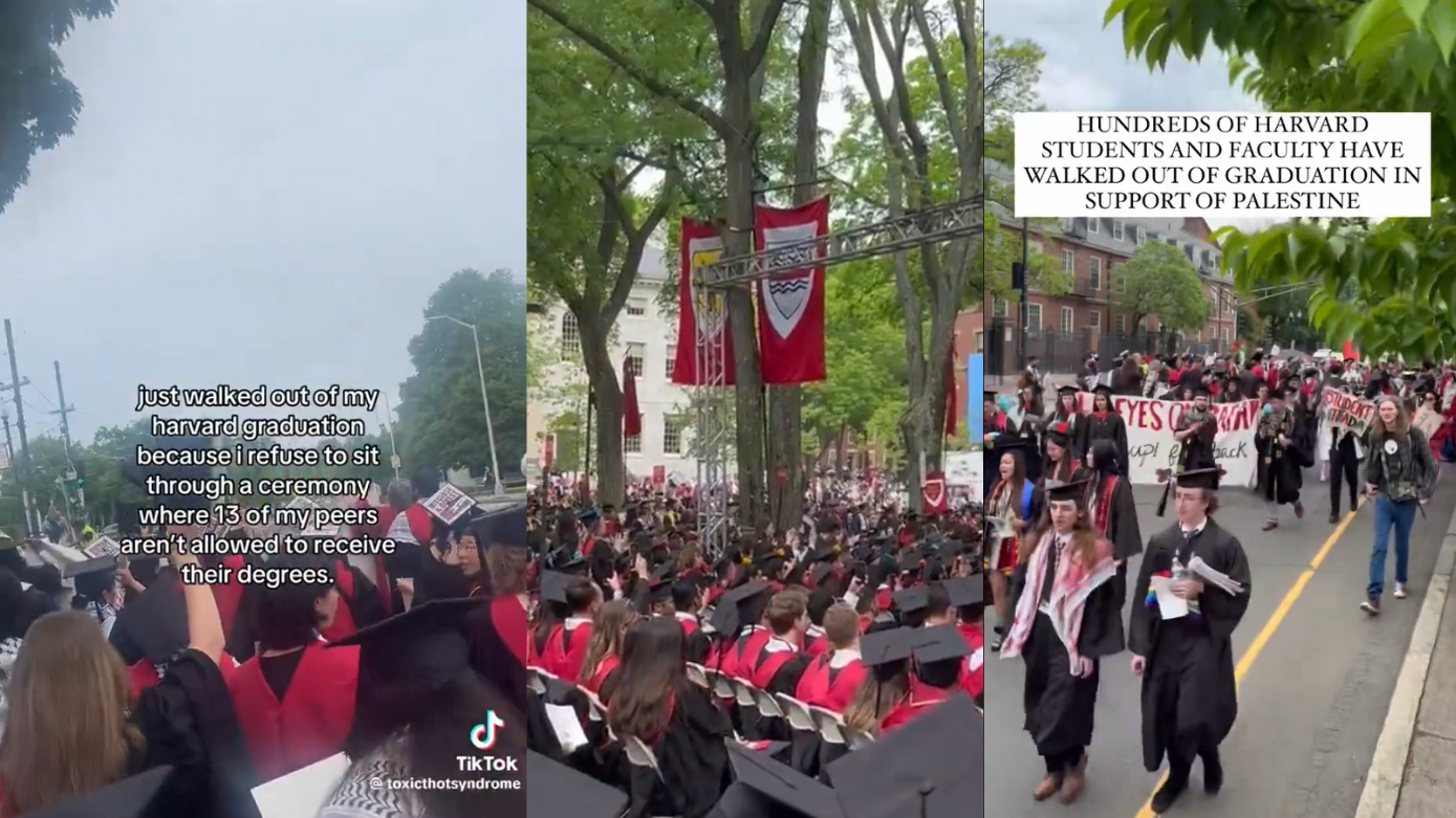 Harvard Commencement Rocked by Protest: 13 Degrees Withheld, Graduates Walk Out in Solidarity