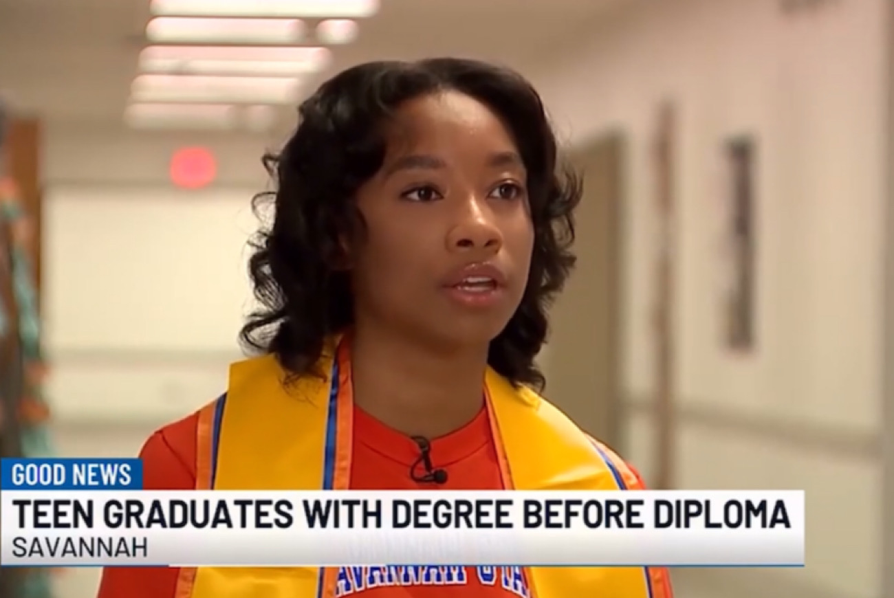 A 17-year-old student is currently going viral after revealing that she received a college degree before getting her high school Diploma! 