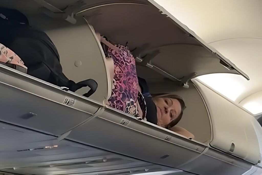 Southwest Airlines ‘Looking Into’ Video Of Woman Lying Down For Nap Inside Overhead Bin Before Takeoff