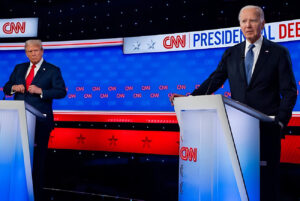 Former President Donald Trump issued a challenge to President Biden for a “no-holds-barred” debate on Thursday evening.