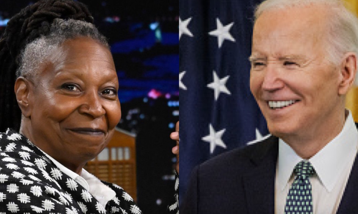 Whoopi Goldberg and Biden