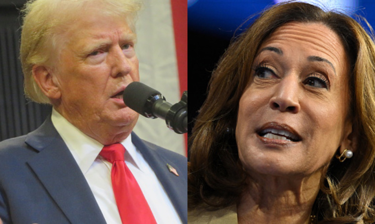 Donald Trump and Kamala Harris