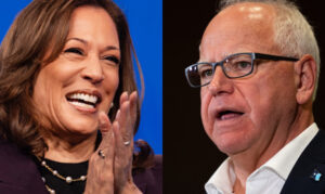 Kamala Harris and Tim Walz