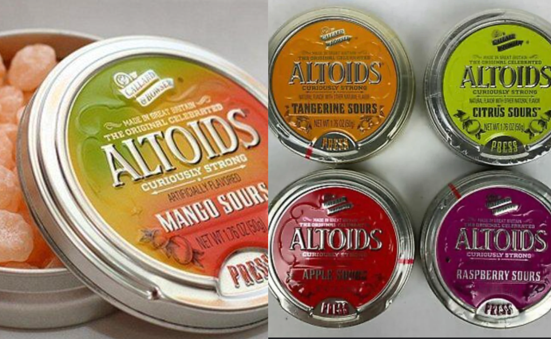 Altoid sours are making a comeback after it was discountinued in 2014