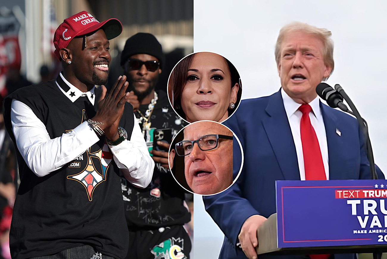 Antonio Brown Praises Donald Trump And Slams Kamala Harris & ‘Tampon Tim’ Walz At Pennsylvania Rally