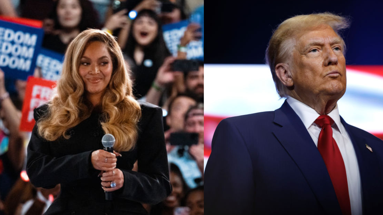 Donald Trump Repeats Claims Beyonce Was Booed For Not Singing At Harris Rally