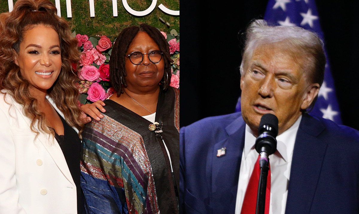 Whoopi Goldberg, Sunny Hostin, Donald Trump