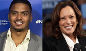 Donte West and Kamala Harris