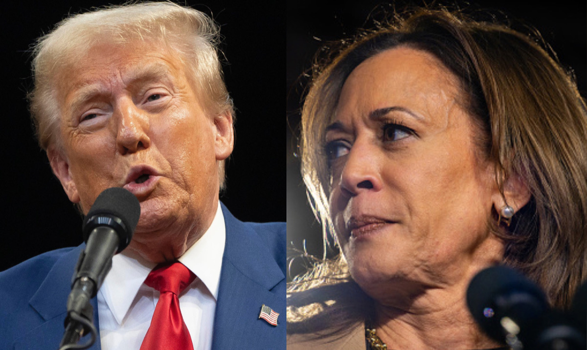 Donald Trump and Kamala Harris