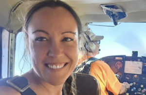 A photographer died while taking photos when she was struck by an airplane propeller