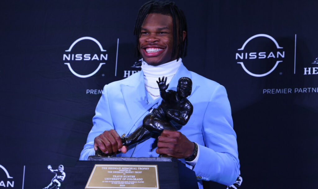 ICYMI: Travis Hunter’s Dad Also Broke Down In Tears While Watching Son’s Heisman Trophy Speech