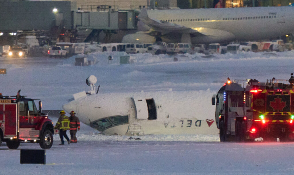 New Video Shows Scary Delta Flight Crash at Toronto Airport, People Evacuating: “Put Your Phones Away!”