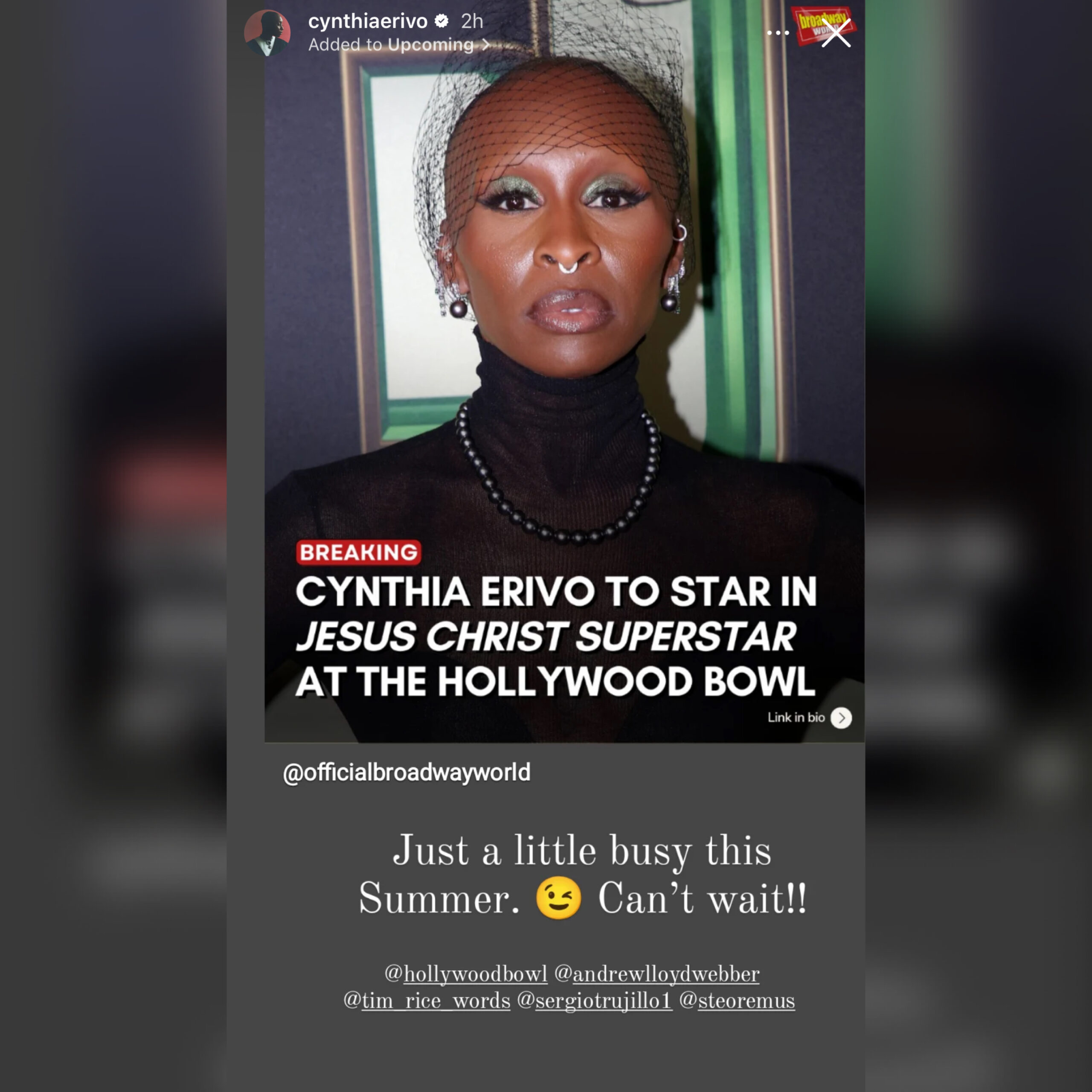 Cynthia Erivo to Play Jesus in ‘Jesus Christ Superstar’ at Hollywood Bowl Later This Year