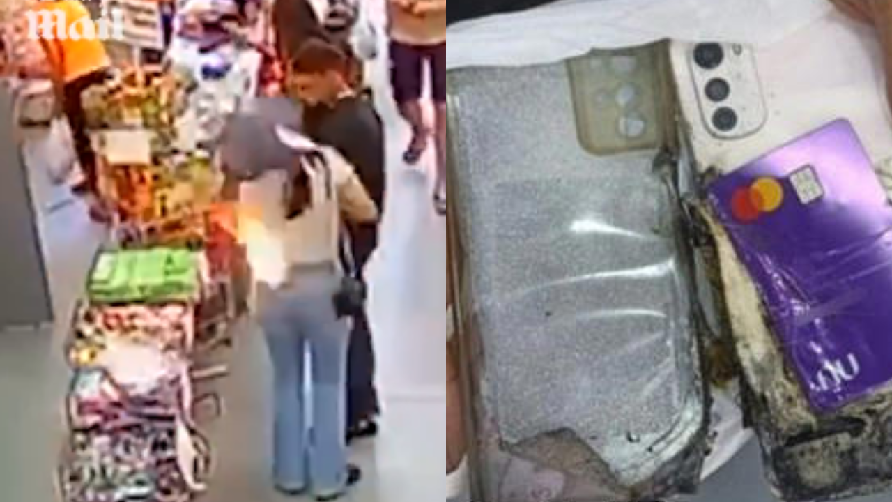 Video Shows Phone Exploding in Woman's Pocket Inside Supermarket