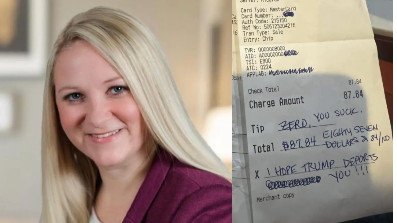 Real Estate Agent Fired After Writing Racist Note on Receipt at Mexican Restaurant
