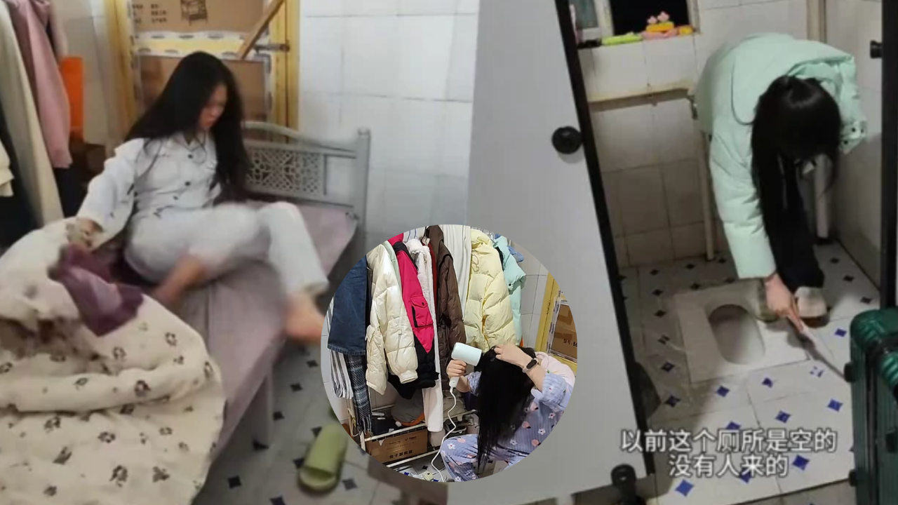 Woman Reportedly Lives In Workplace Toilet To Save Money