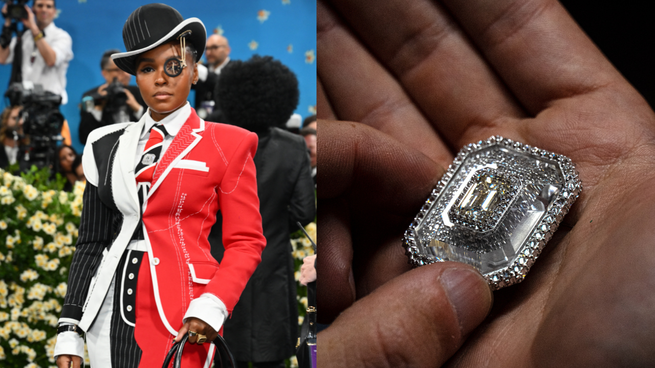 Janelle Monáe Wears First-Ever Diamond Made From Tequila at the Met Gala