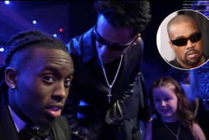 Kai Cenat Tells Man To Get Out Of His Face At 2025 AMAs After He Uses Daughter To Meet Kai And Promote Kanye West & Free Speech