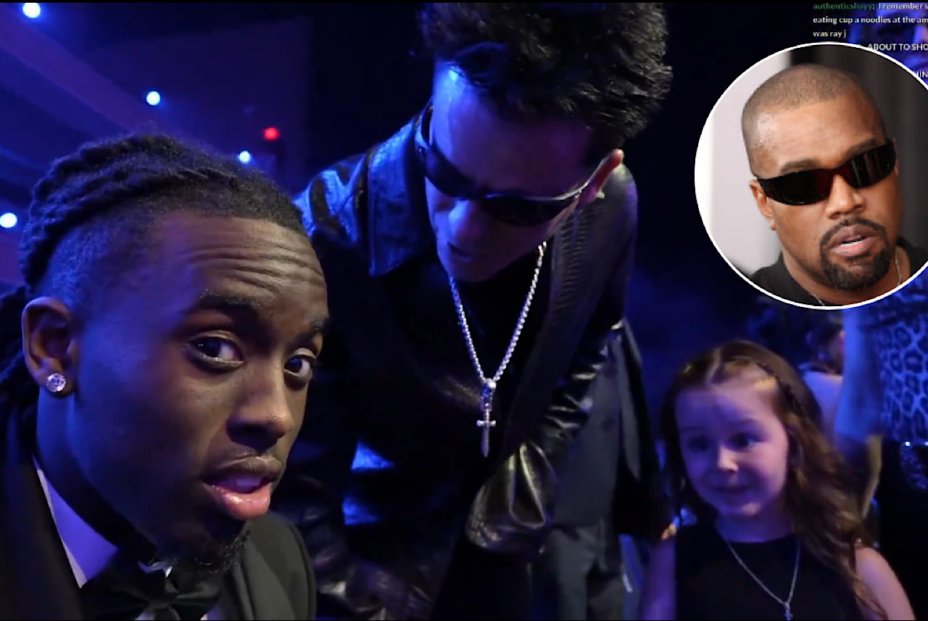 Kai Cenat Tells Man To Get Out Of His Face At 2025 AMAs After He Uses Daughter To Meet Kai And Promote Kanye West & Free Speech
