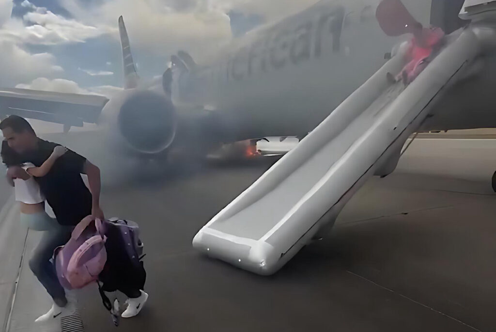 One Injured After American Airlines Plane Catches Fire During Takeoff At Denver Airport, Second Time An AA Plane Caught Fire In Colorado This Year