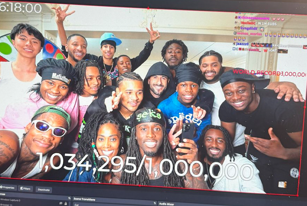 Kai Cenat Becomes First Twitch Streamer To Reach 1 Million Subscribers In 27 Days Of Mafiathon 3; Snoop Dogg Gifted 50K Subs ($250K) To Help; LeBron James To Cut Kai’s Locs