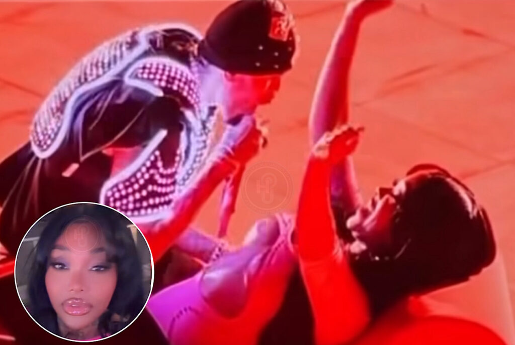 Summer Walker Blushes And Gets ‘Nervous’ As ‘Celeb Crush’ Chris Brown Grinds On Her During “Take You Down” Performance