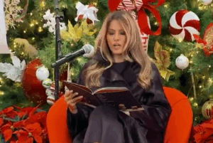 Social Media Reacts To First Lady Melania Trump Reading About Santa At Children’s National Hospital Years After ‘Who Gives A F**k About Christmas' Audio Leak