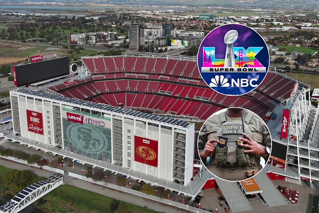 Department Of Homeland Security Confirms ICE Agents Will Be Conducting Enforcement Operations At Super Bowl LX, Planning To Camp Outside Venue Waiting For Migrants