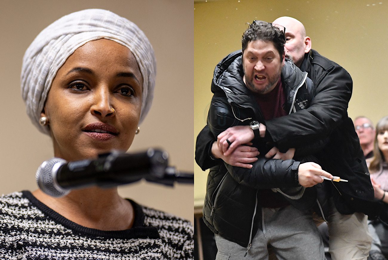 Man Arrested After Rushing Stage And Spraying Unknown Substance On Minnesota Congresswoman Ilhan Omar As She Slammed ICE During Town Hall; She’s Doing ‘Ok’