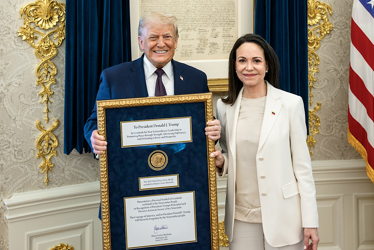 Nobel Peace Prize Officials Release Statement After Venezuela Opposition Leader María Corina Machado ‘Presents’ Donald Trump With Her Award: ‘The Prize And Laureate Are Inseparable’