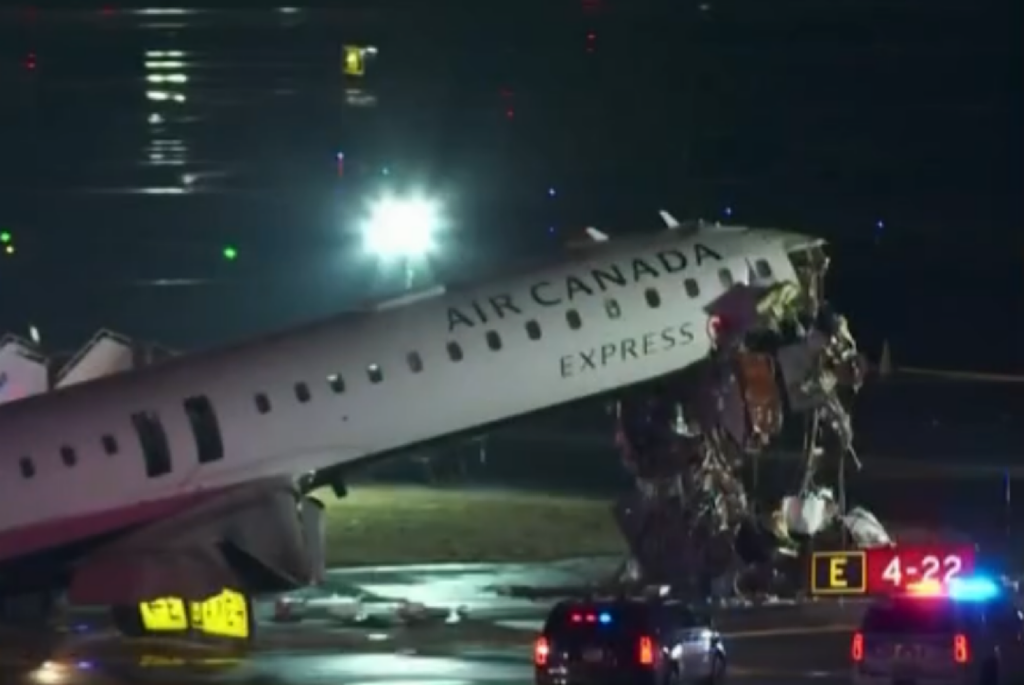 Harrowing Video Surfaces Of Deadly LaGuardia Airport Crash Showing Air Canada Jet Colliding With Firetruck, Air Traffic Controller Repeatedly Told Truck To Stop