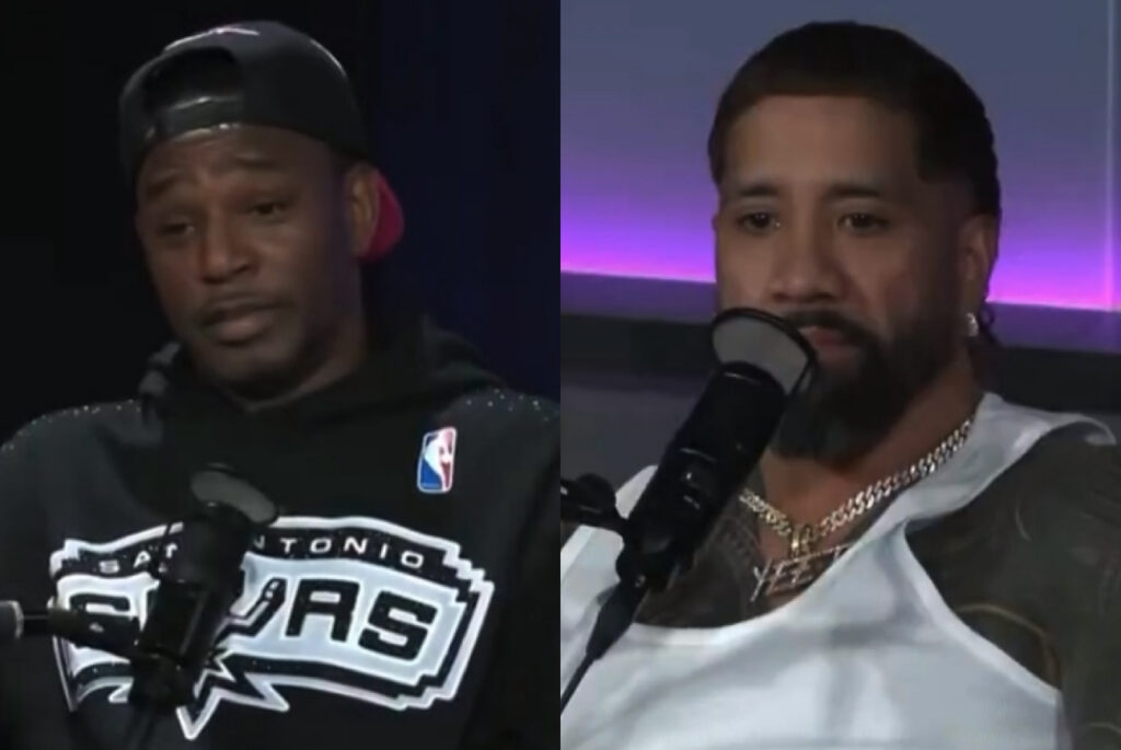 WWE’s Jey Uso Attacks Cam’ron After Heated Exchange Ahead of WrestleMania