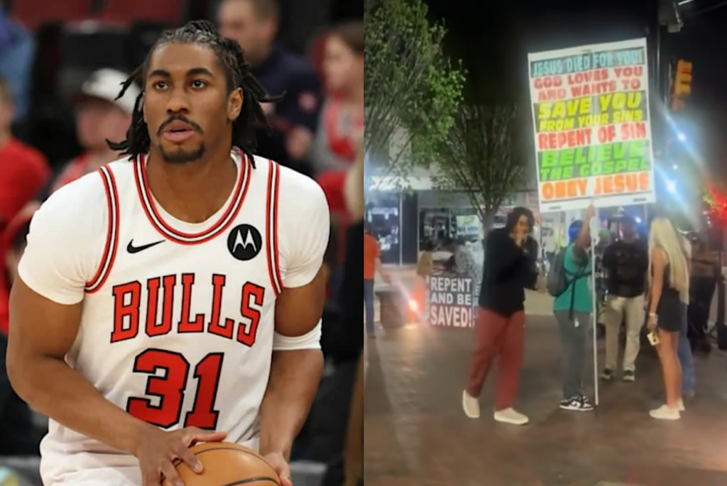 Jaden Ivey Preaches On Street Near Alabama’s Auburn University After Being Waived By Chicago Bulls Over Religious Anti-LGBTQ Rants