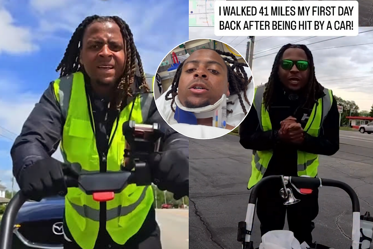 Streamer HMBL Zay Rejects Lawsuit And Resumes ‘Faith Walk’ From Philadelphia To California 5 Days After Being Struck By Car, Walks Over 60 Miles Despite Concussion, Sprained Ankle