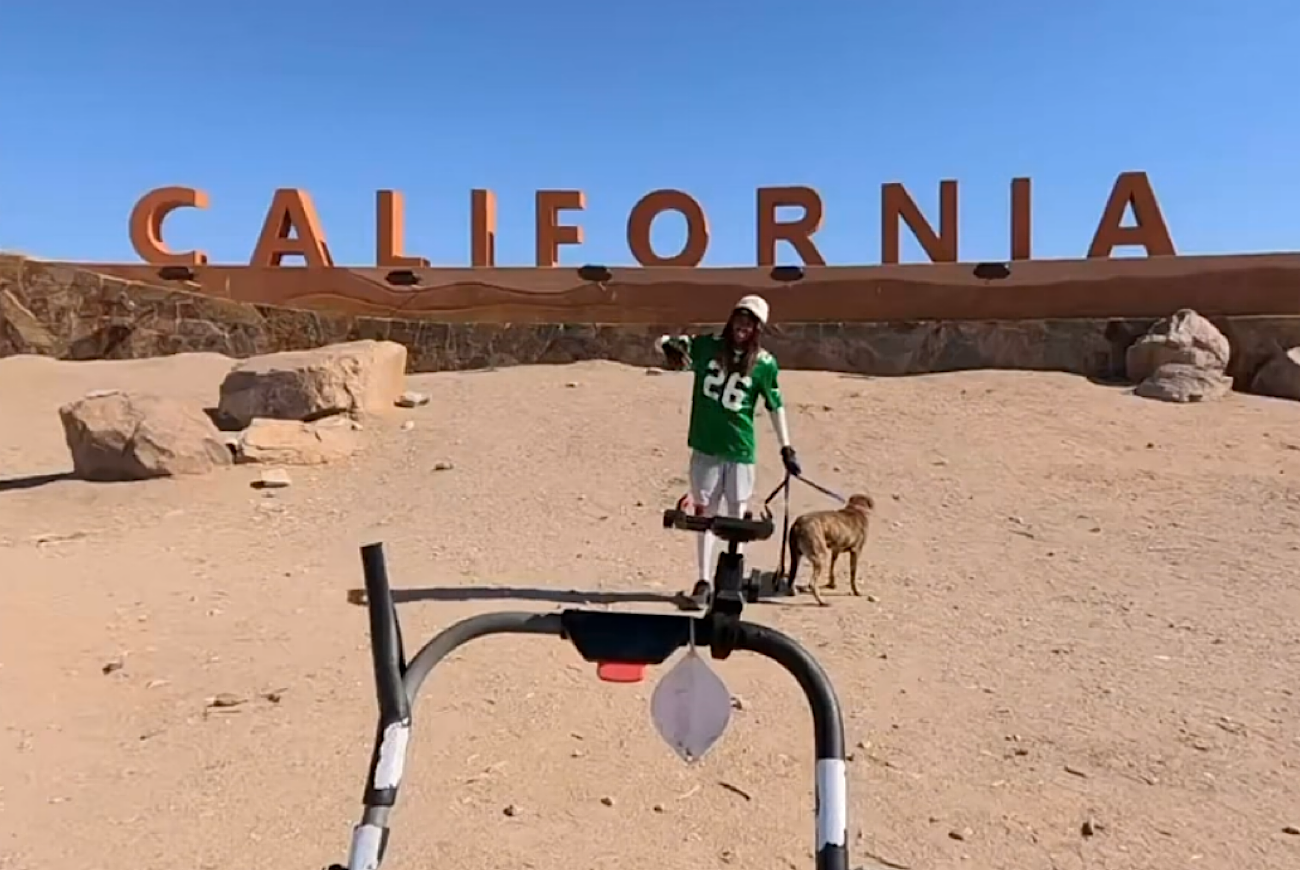 Streamer HMBL Zay Completes 3000-Mile Walk From Philadelphia To California In 124 Days, Raises Nearly $200,000 To Build School: ‘Walked Through Sundown Towns, Got Hit By 2 Cars’