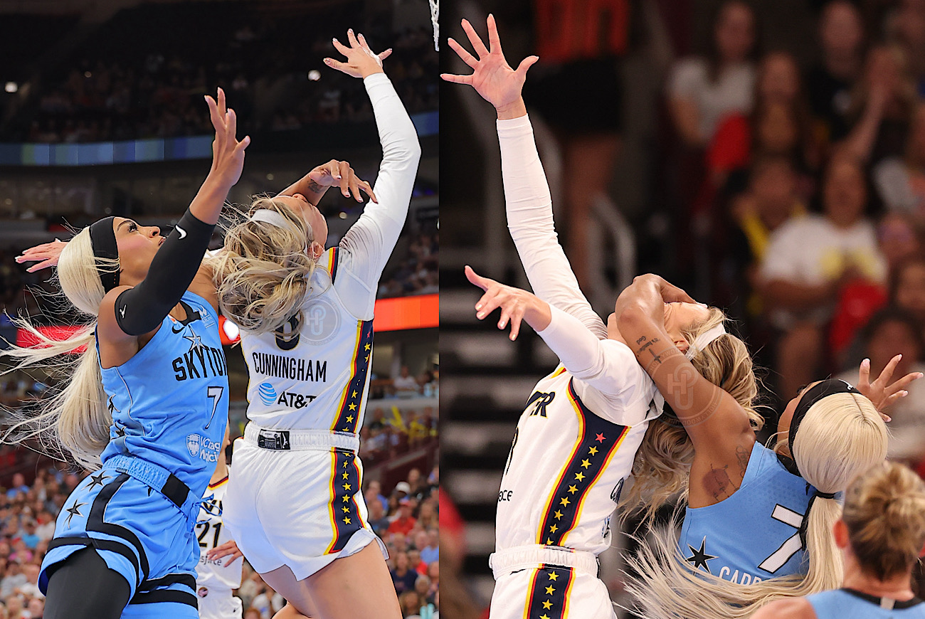 Chicago Sky’s DiJonai Carrington Blames ‘White Privilege’ For Ejection After Flagrant 2 Foul On Indiana Fever’s Sophie Cunningham; Sophie Says Incident ‘Had Nothing To Do With Race, It Was ‘Intentional’